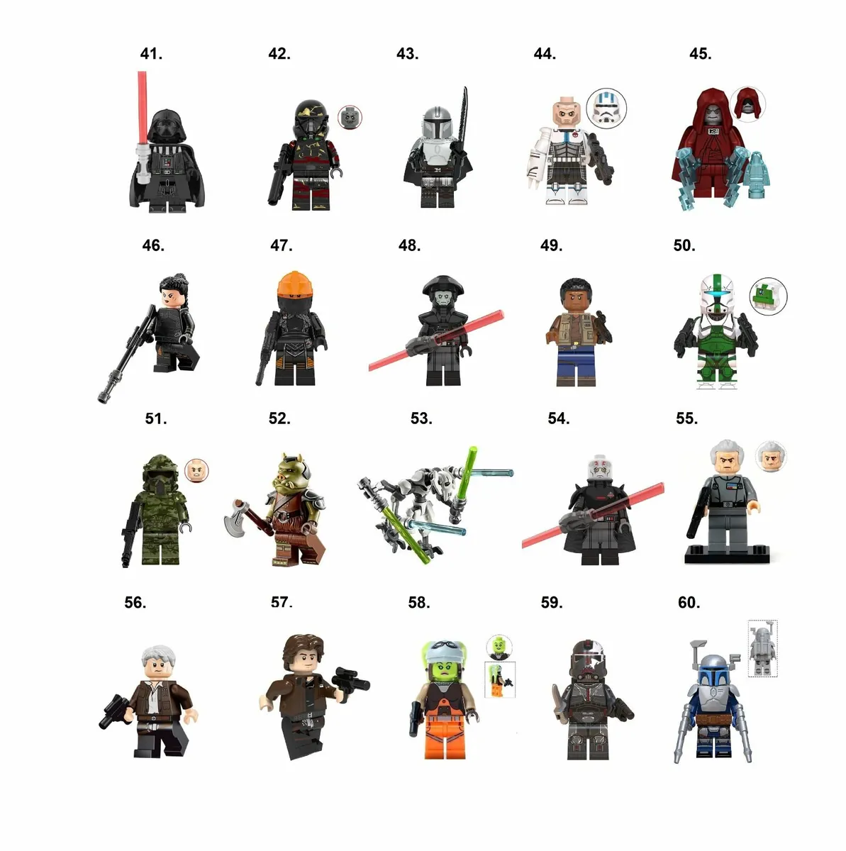 Star Wars Minifigures Action Lego Compatible - Image 3