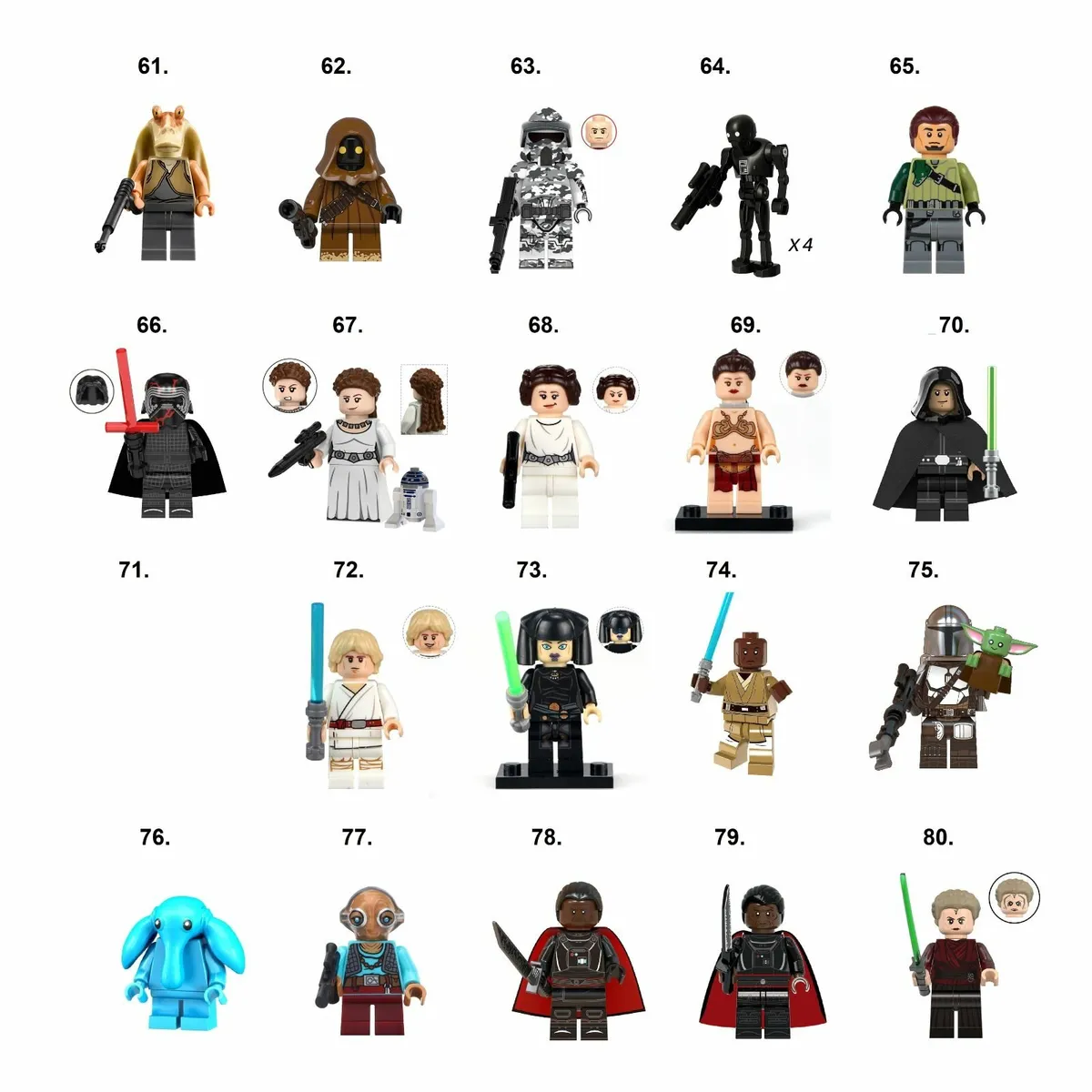Star Wars Minifigures Action Lego Compatible - Image 4