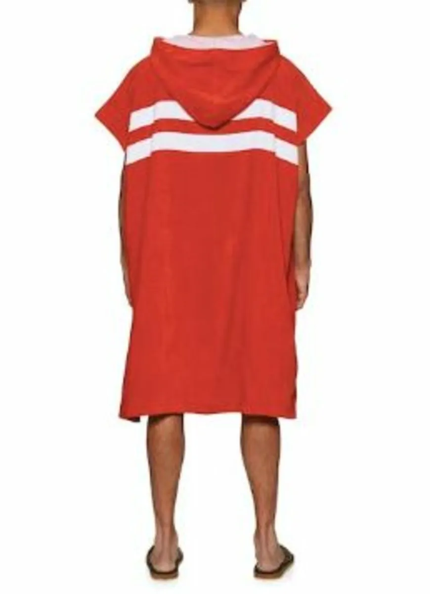 Northcore Beach Basha Changing Robe - Red Stripes - Image 2