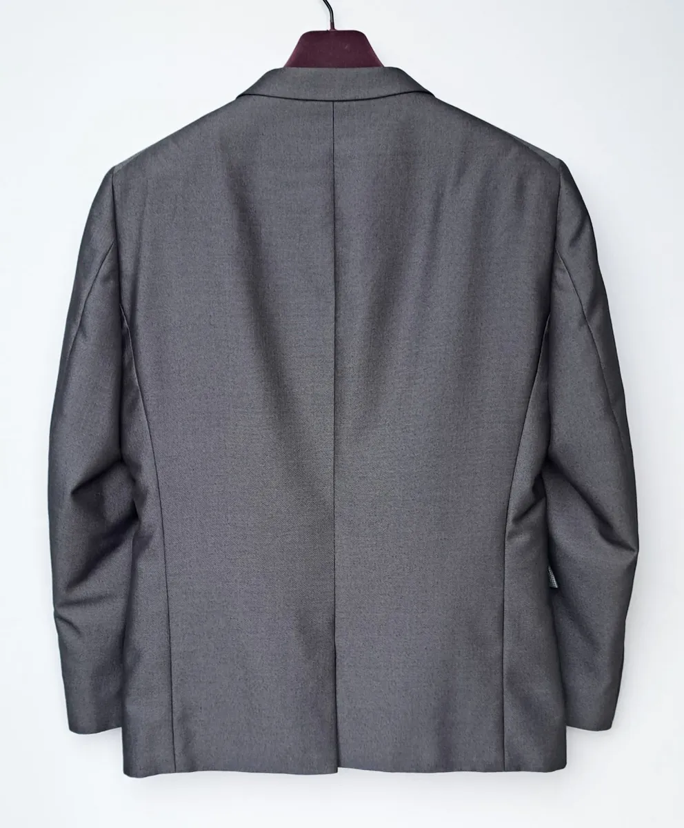 Men's Silver Grey Suit, Jacket 38S Trousers 32S - Image 2