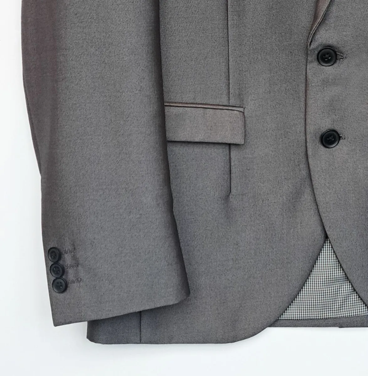 Men's Silver Grey Suit, Jacket 38S Trousers 32S - Image 3