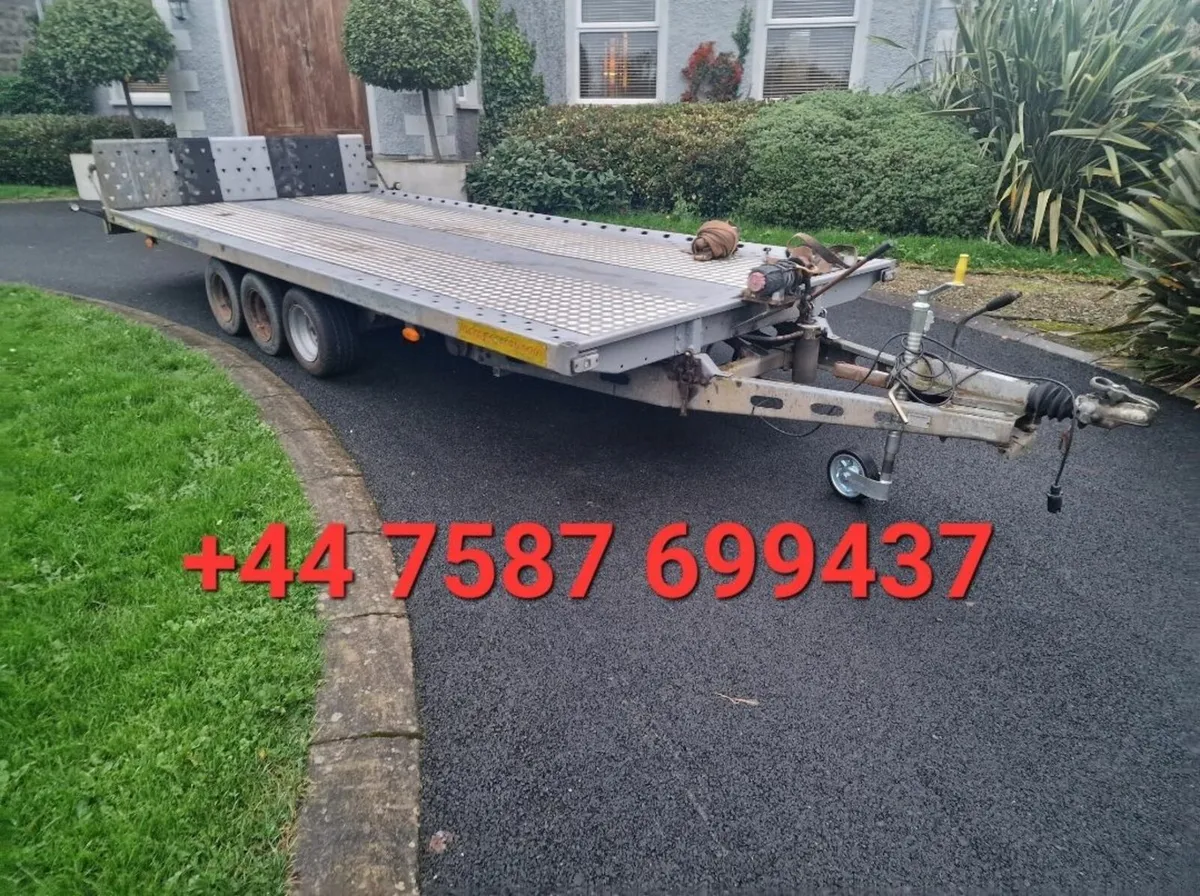 Indespension 16ft tri axle tilt bed trailer