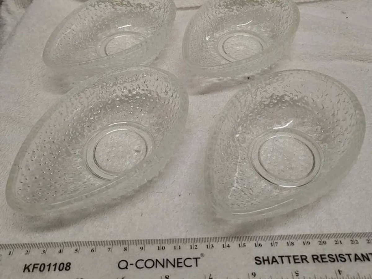 Vintage glass avocado dishes - Image 2