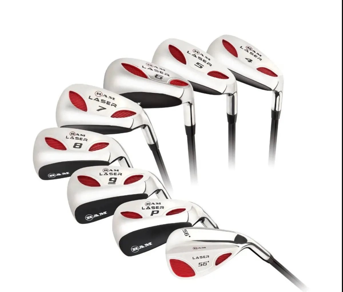 NEW Left Handed Ram Golf Laser Hybrid Irons 4-SW - Image 1