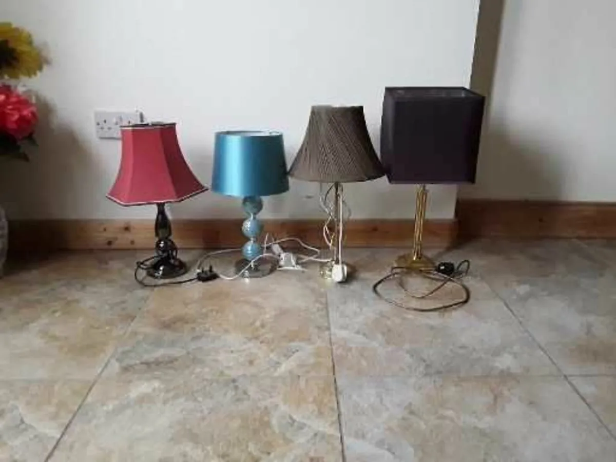 Selection of table lamps 25 euro each