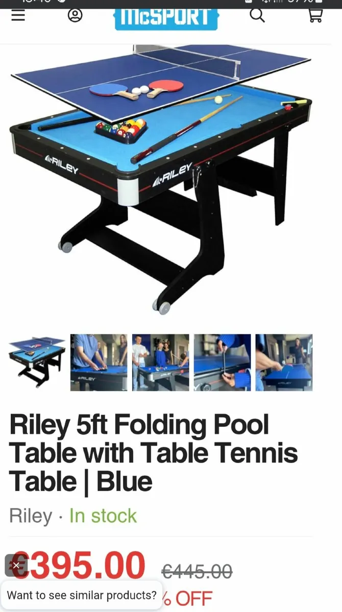 Table tennis/pool table combo - Image 4