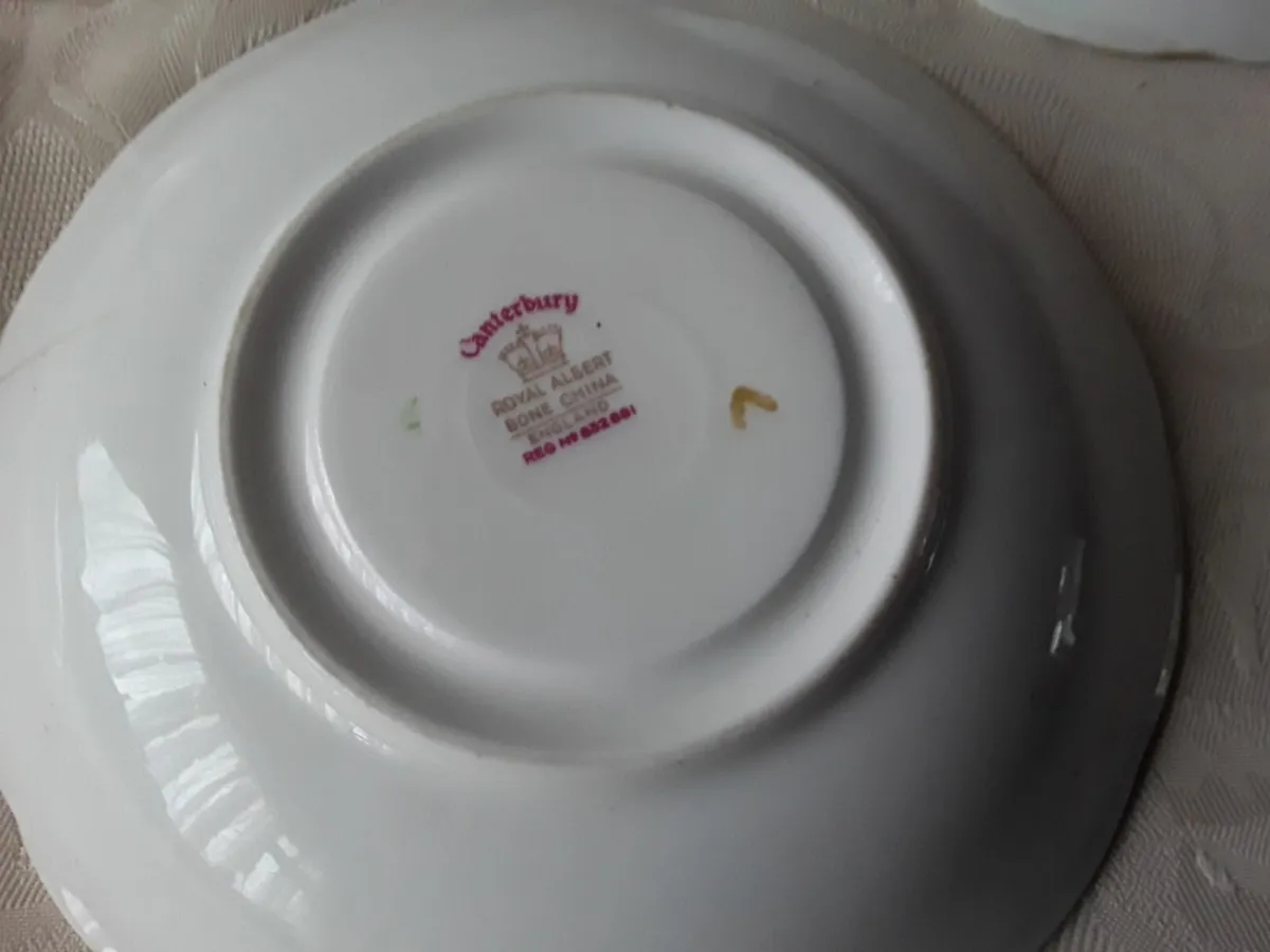 4 royal Albert bone china saucers good condition - Image 2
