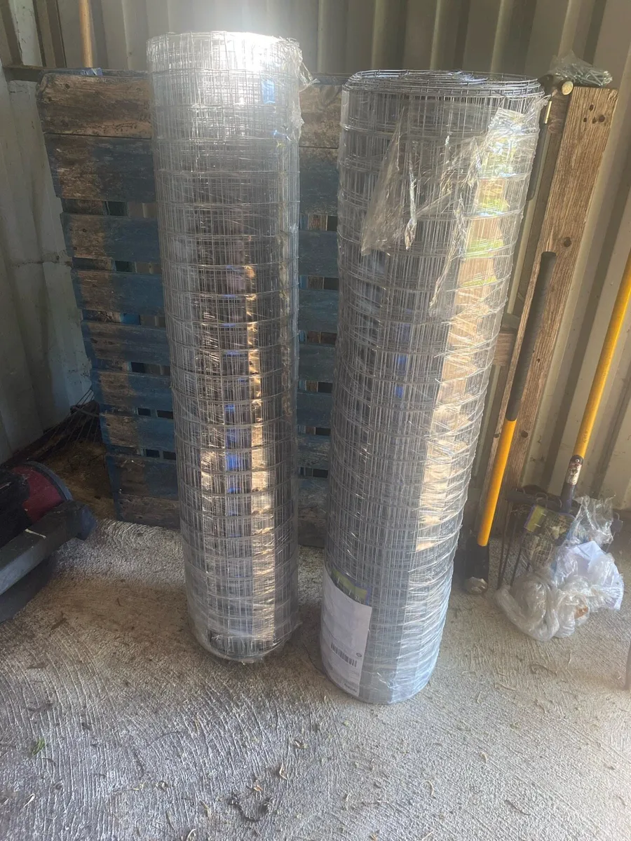 Galvanised Weldmesh 30m 4ft x 2 inch 2 Rolls - Image 1