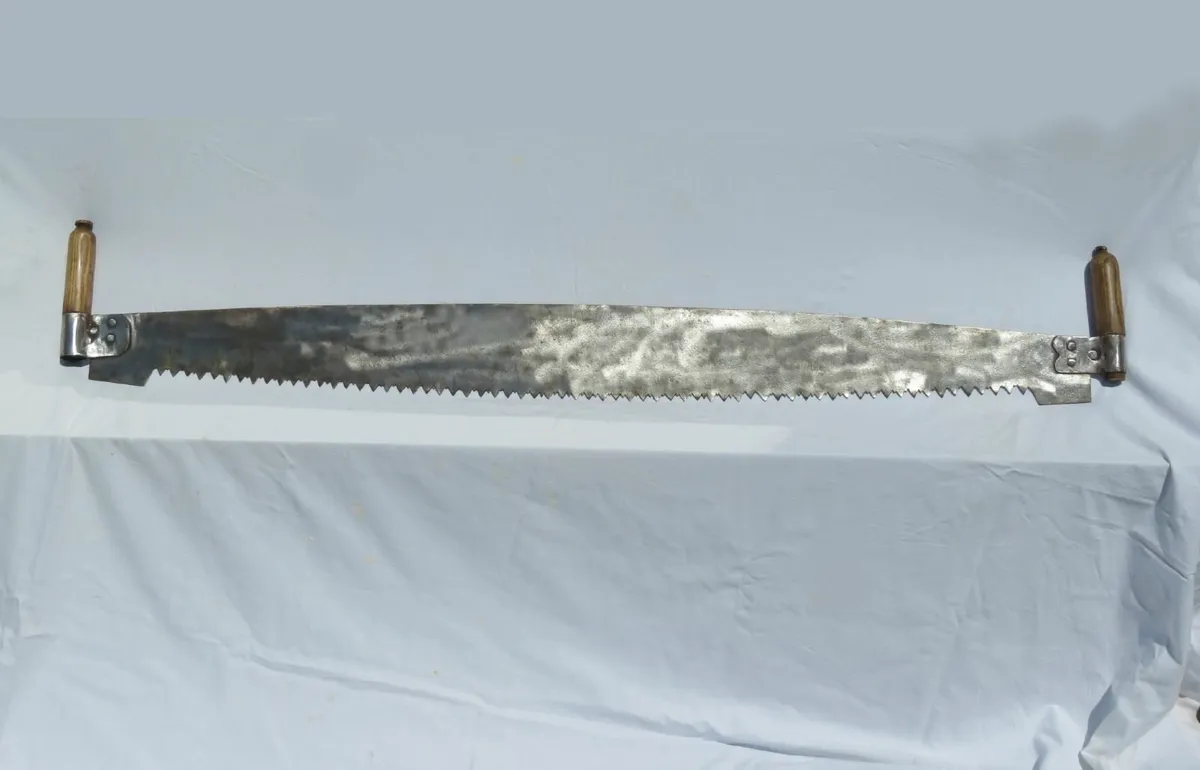 Antique Large 2-Man Crosscut Saw - Image 1