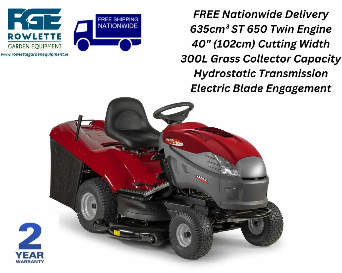 Castelgarden PTX210HD Petrol Ride-On Lawnmower - Image 1