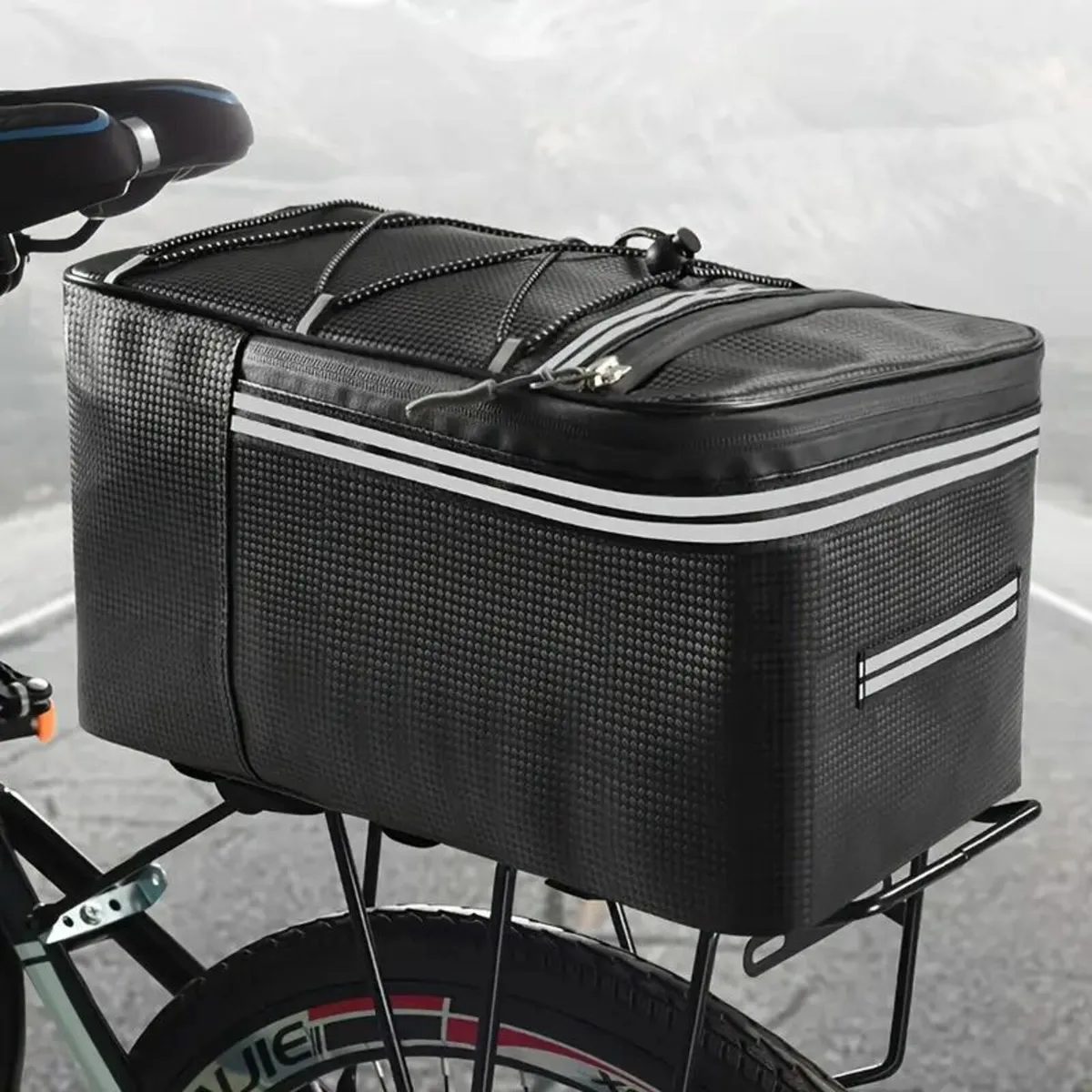15L Waterproof PU Bicycle Saddle Bag - Image 4