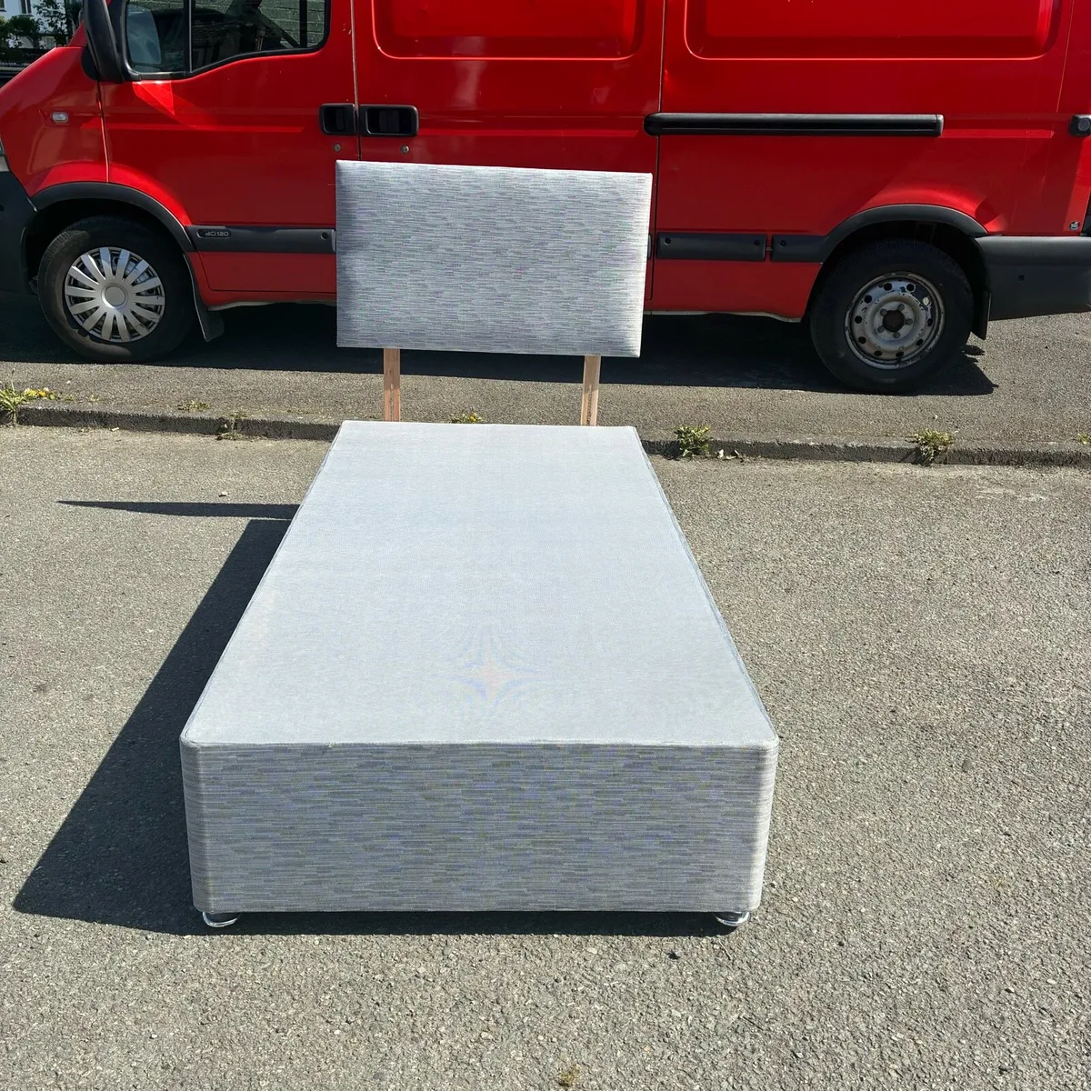 Single Grey Base & Headboard with 10” Mattress - Image 4