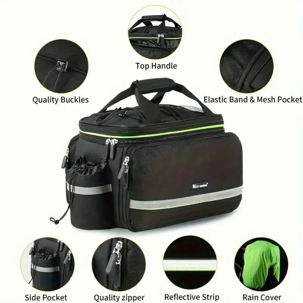 Durable Polyester Bike Rack Pack - Image 2