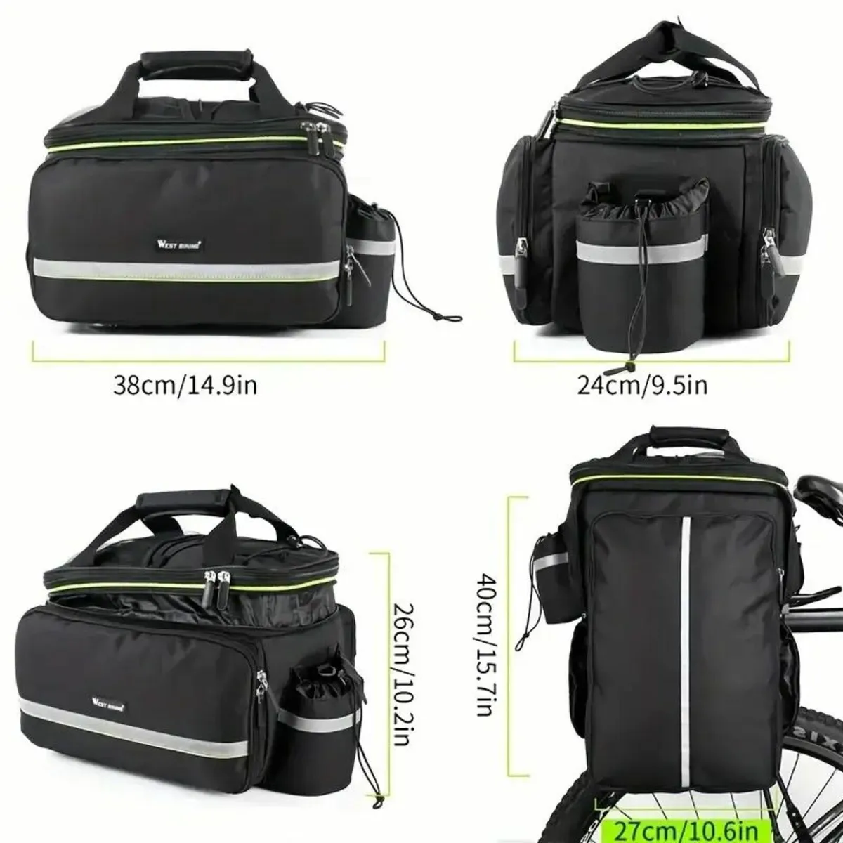 Durable Polyester Bike Rack Pack - Image 3