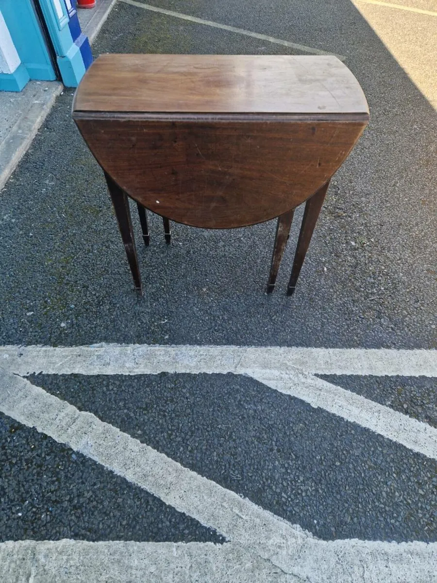 Vintage Antique Drop Leaf Table - Image 1
