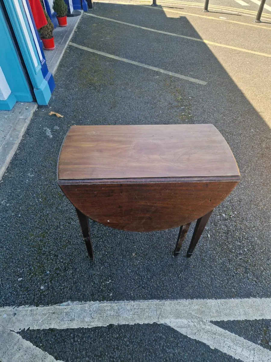 Vintage Antique Drop Leaf Table - Image 2