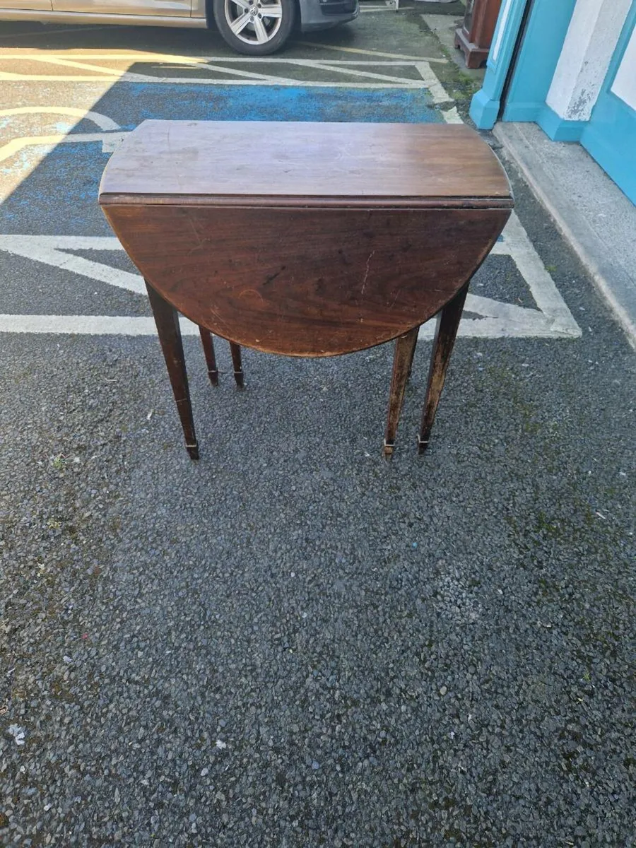 Vintage Antique Drop Leaf Table - Image 3