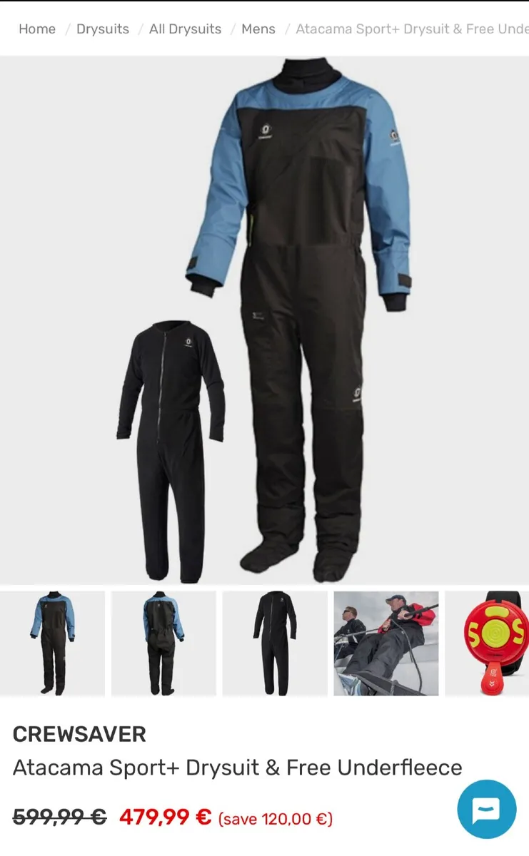 Men’s Drysuit and underfleece - Image 1