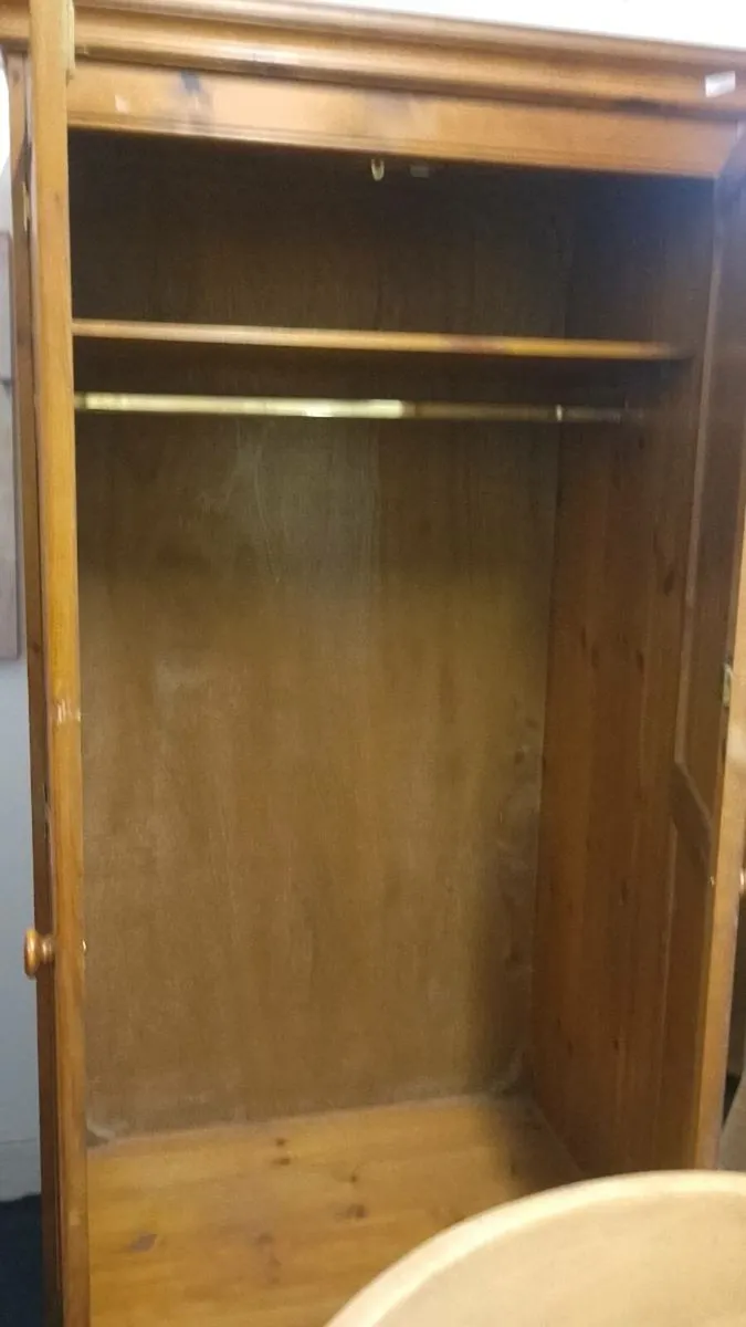 Large Solid Pine Wardrobe - Image 2