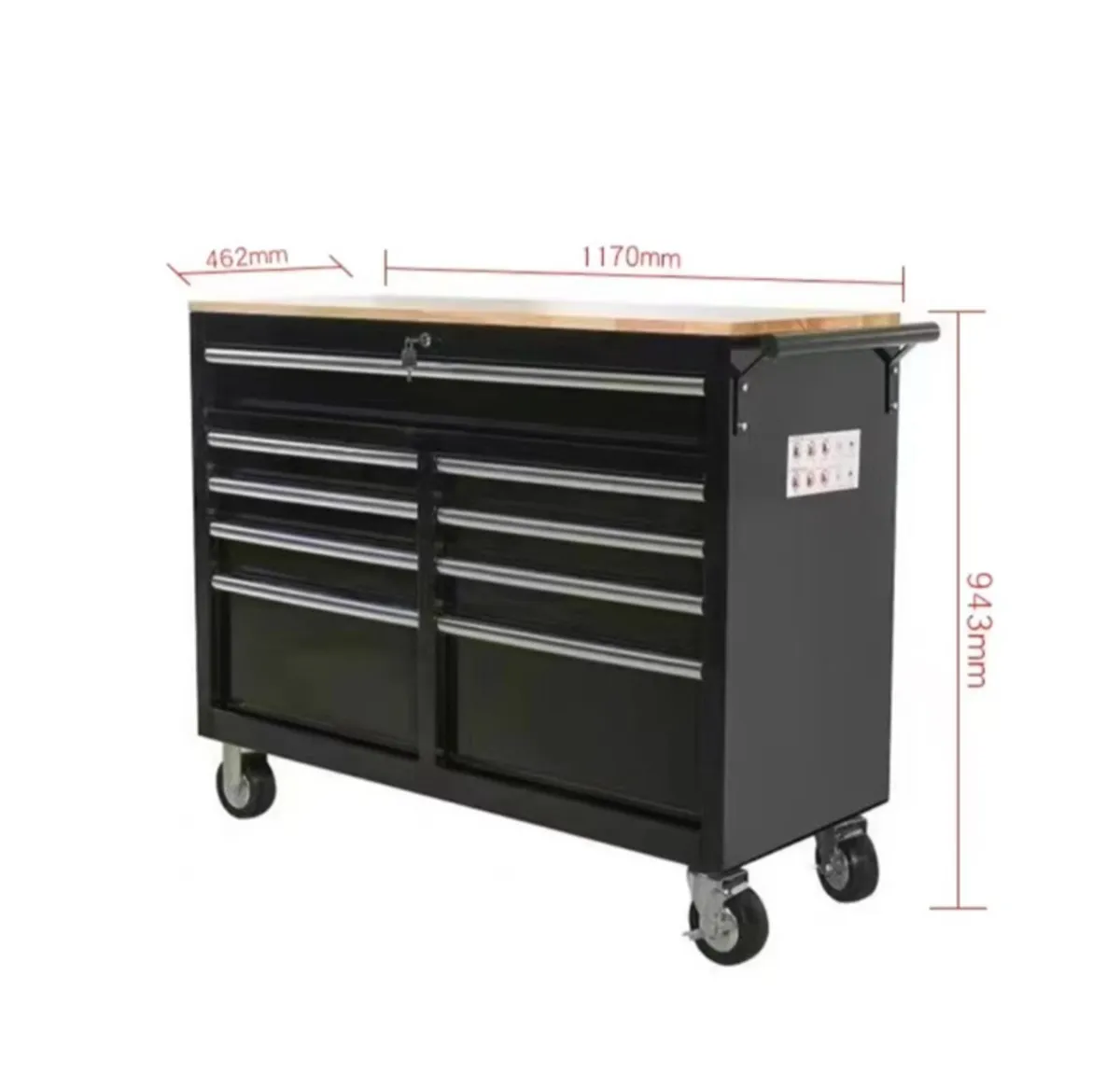 Tool Bench with drawers and wheels (new) - Image 3