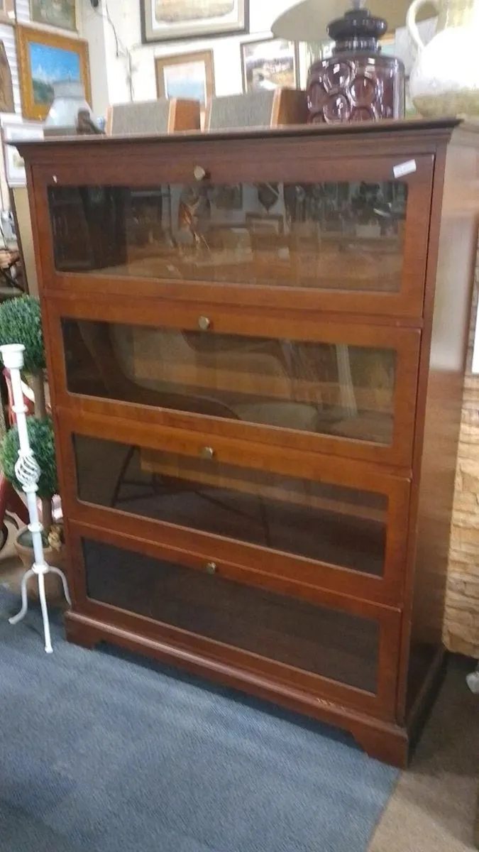 Modern Wernicke Style Mahogany Bookcase - Image 1
