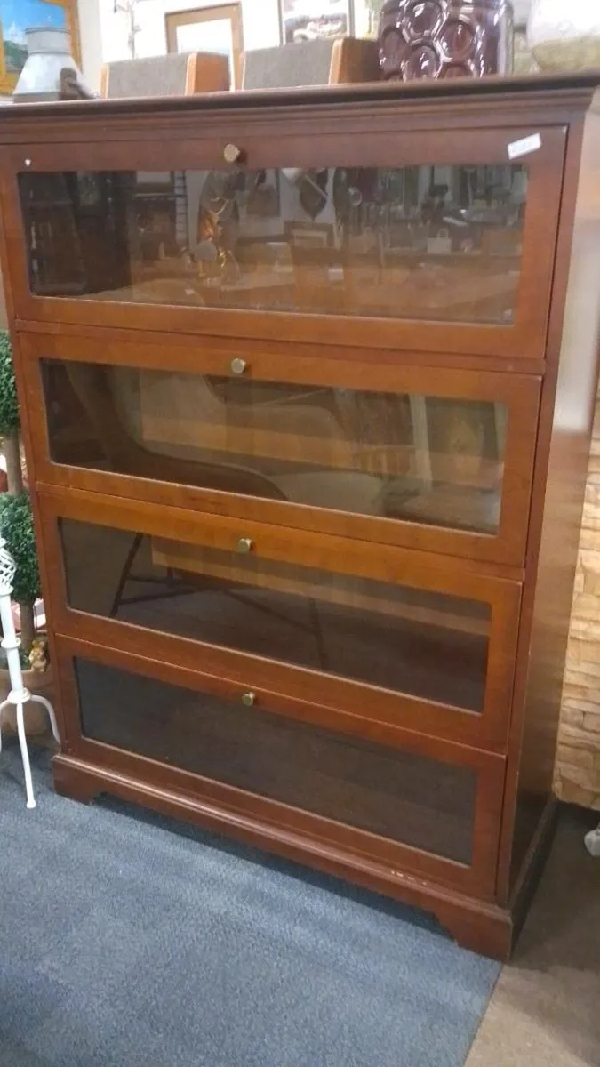 Modern Wernicke Style Mahogany Bookcase - Image 2