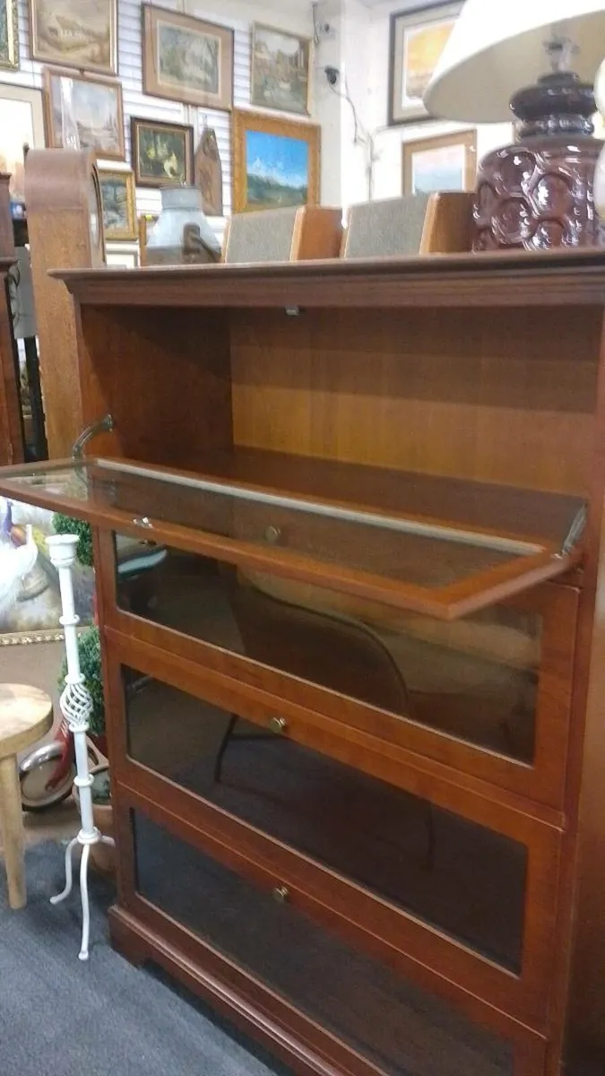 Modern Wernicke Style Mahogany Bookcase - Image 3