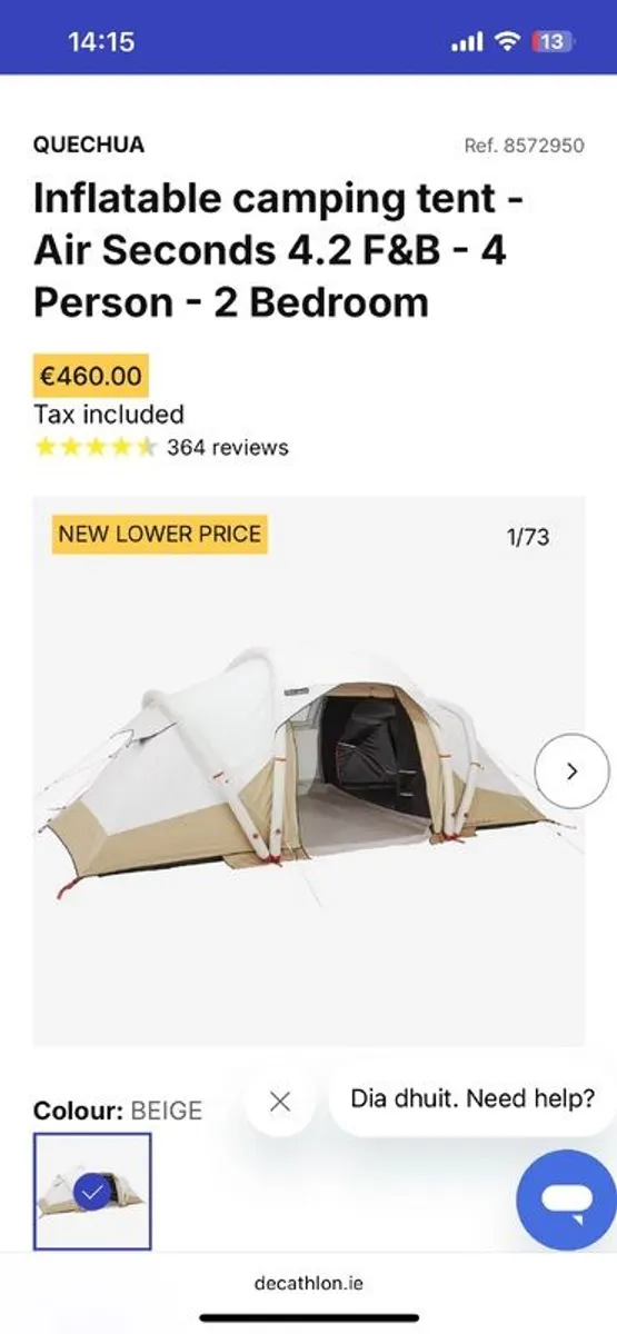 4 person Tent - Image 1