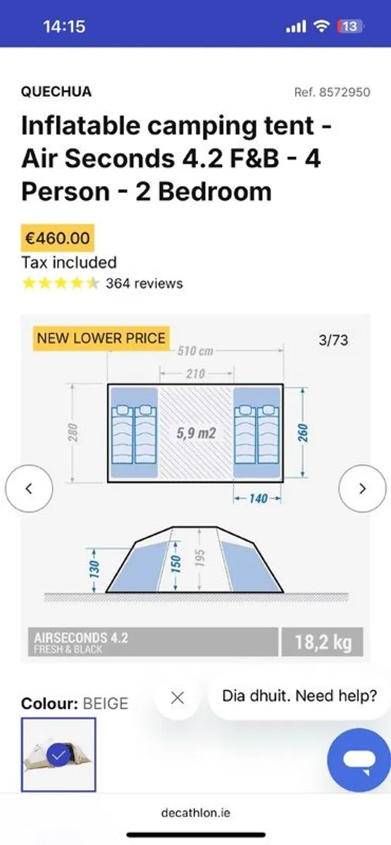 4 person Tent - Image 2
