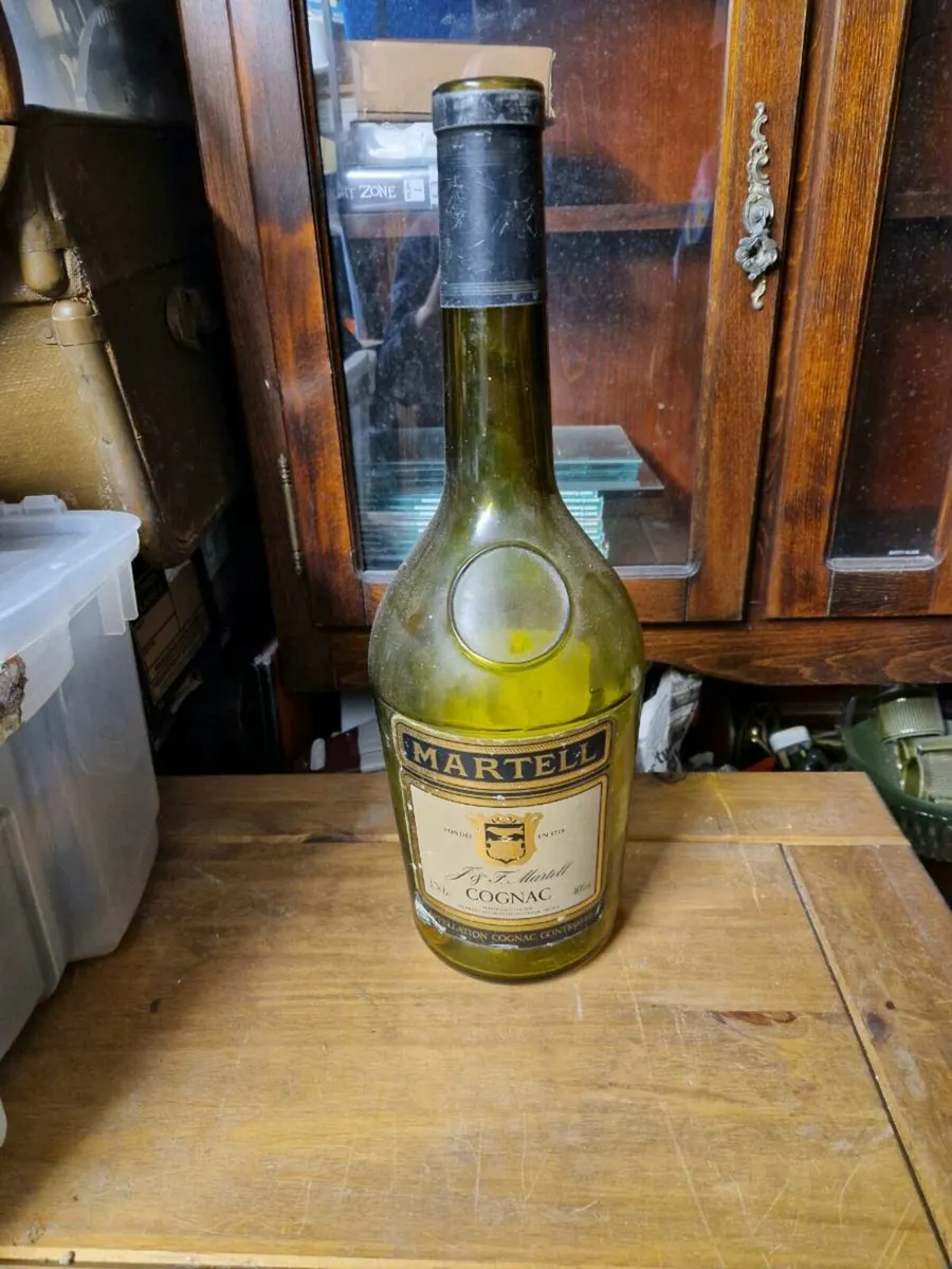 Vintage Large Martell Brandy Bottle - Image 1
