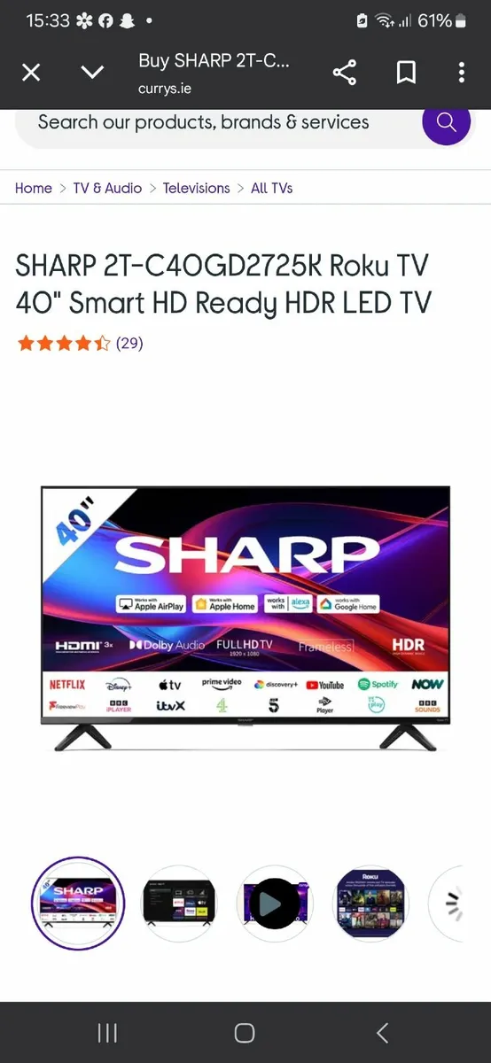 Tv Sharp 40"