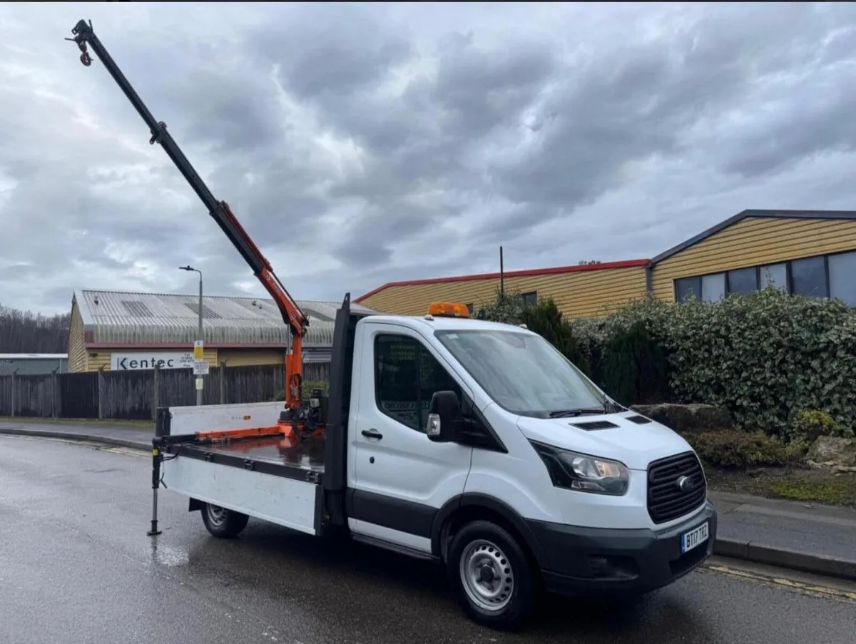 FORD TRANSIT Dropside 2.0 350 PH-180 CRANE - Image 2
