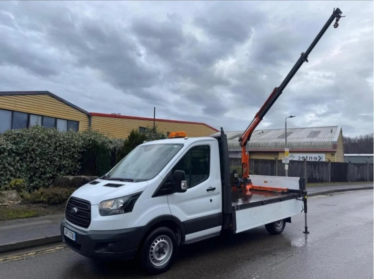 FORD TRANSIT Dropside 2.0 350 PH-180 CRANE - Image 1