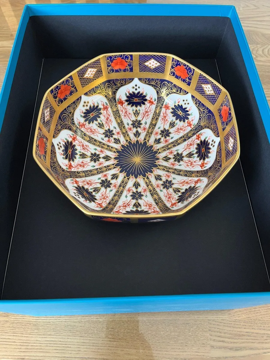 Exclusive Royal Crown Derby Octagonal Bowl - Image 1
