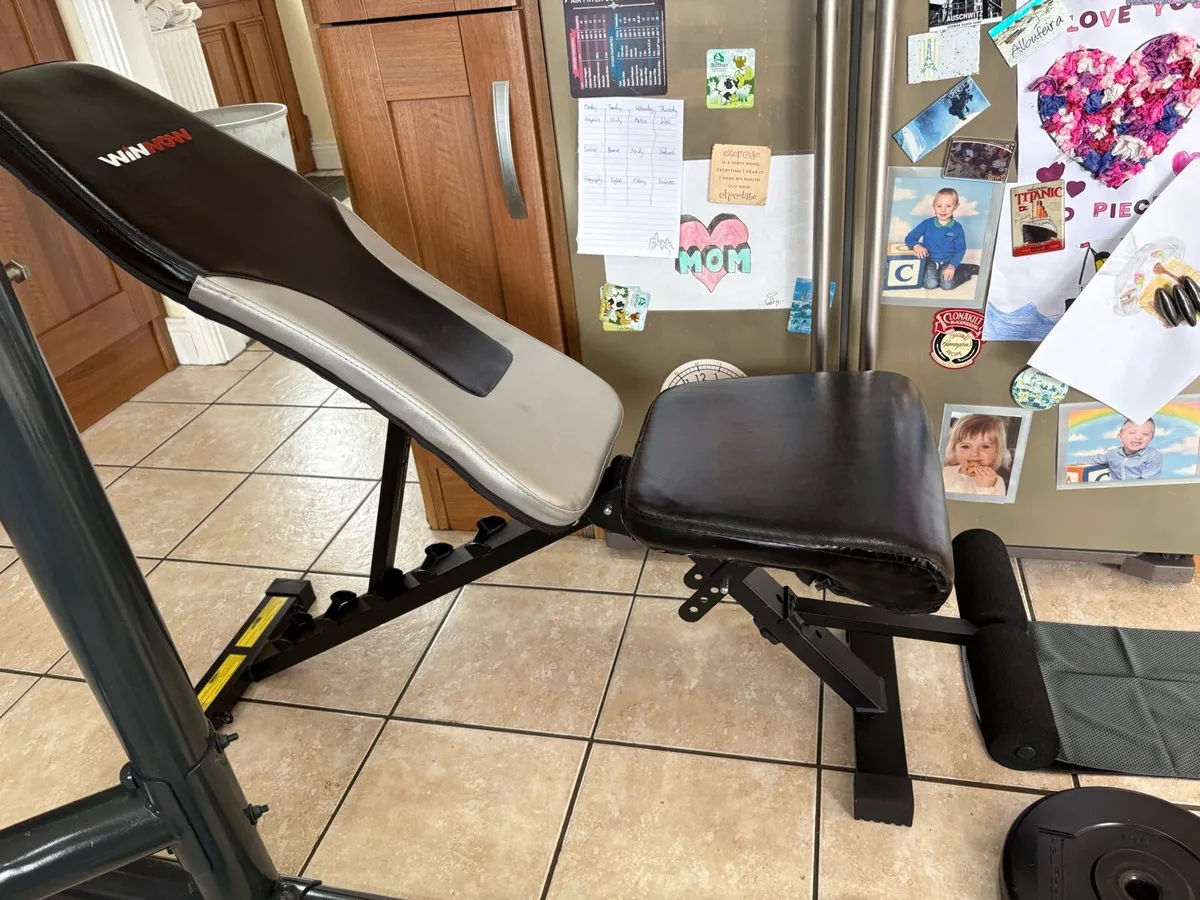 WEIGHT BENCH, SQUAT RACK, WEIGHTS, BARS AND MORE! - Image 4