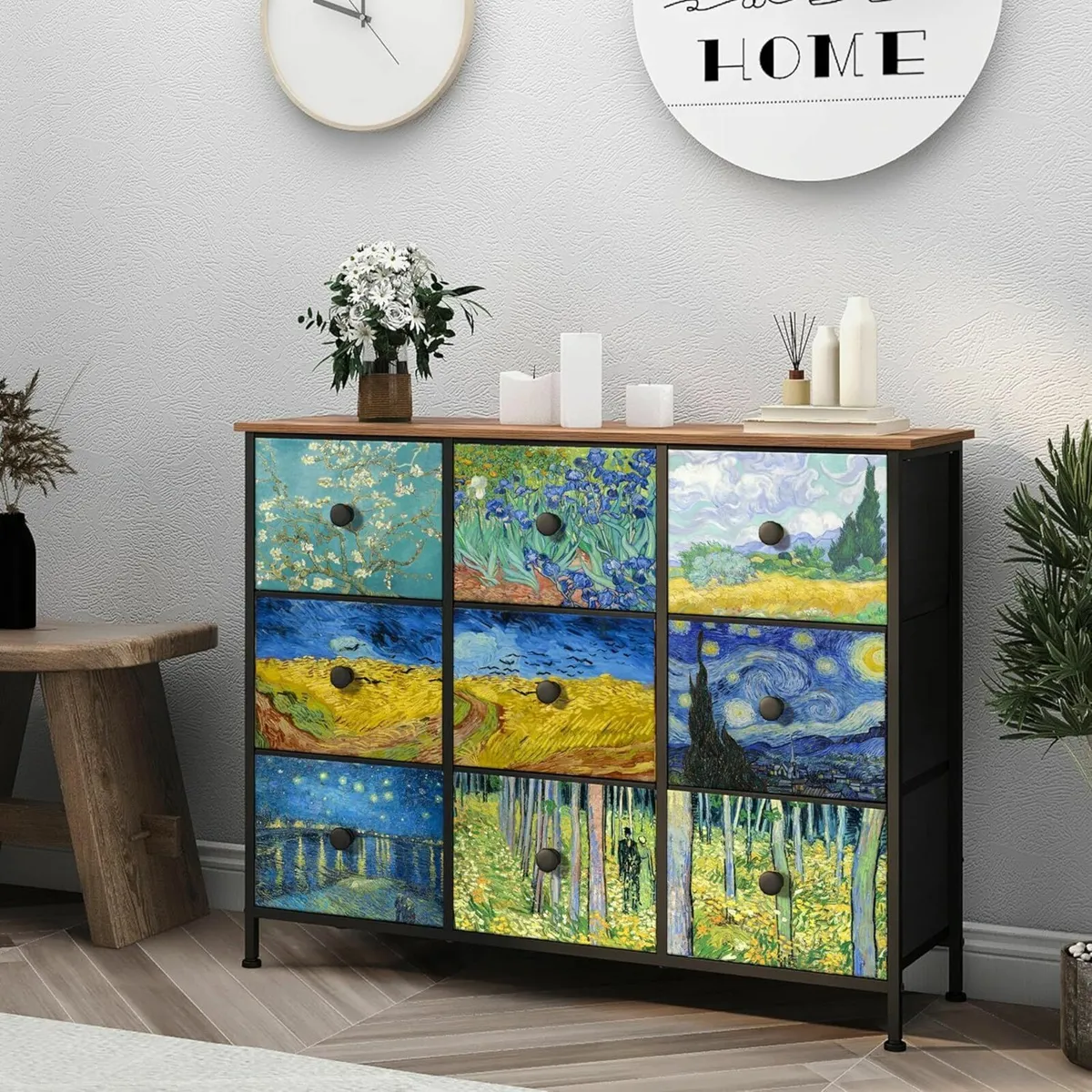 Chest of Drawers Van Gogh Dresser Bedroom Storage - Image 3