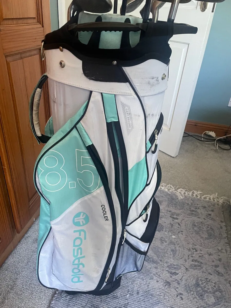 Golf bag and clubs - Image 3