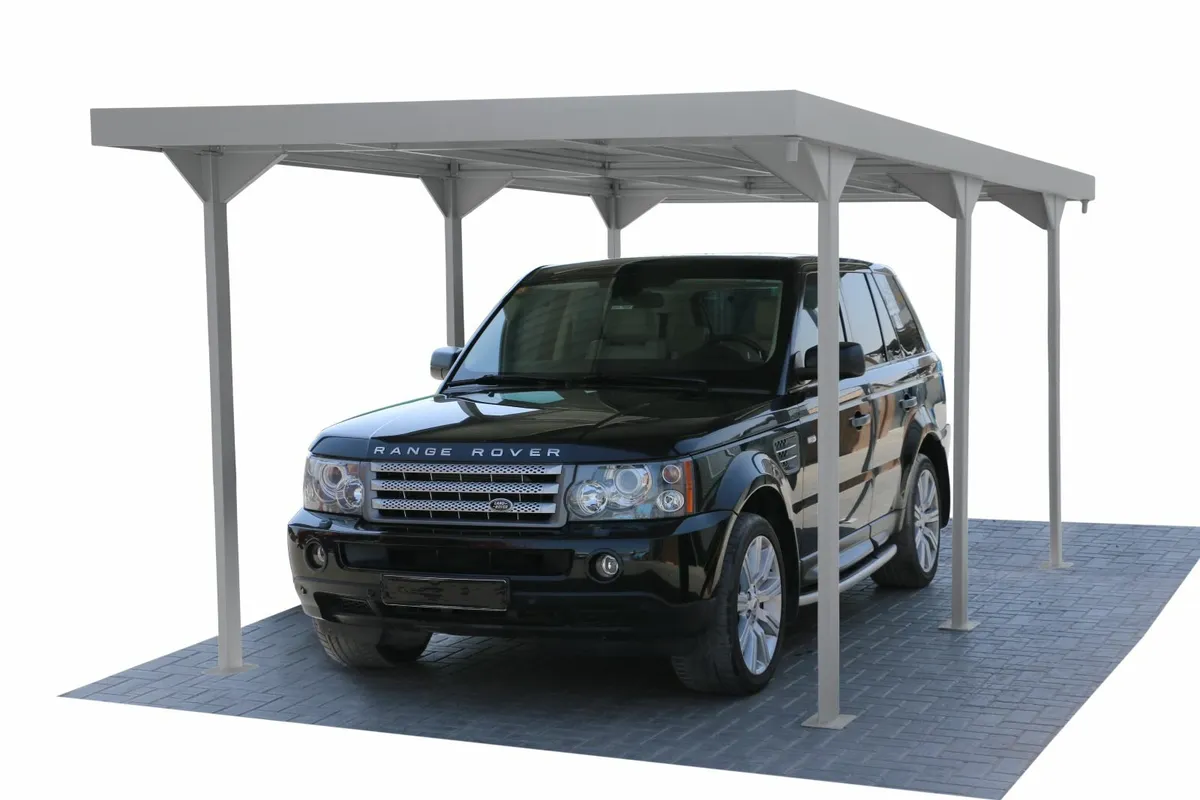 Palladium 10x17 Steel Car Port Shelter. - Image 1