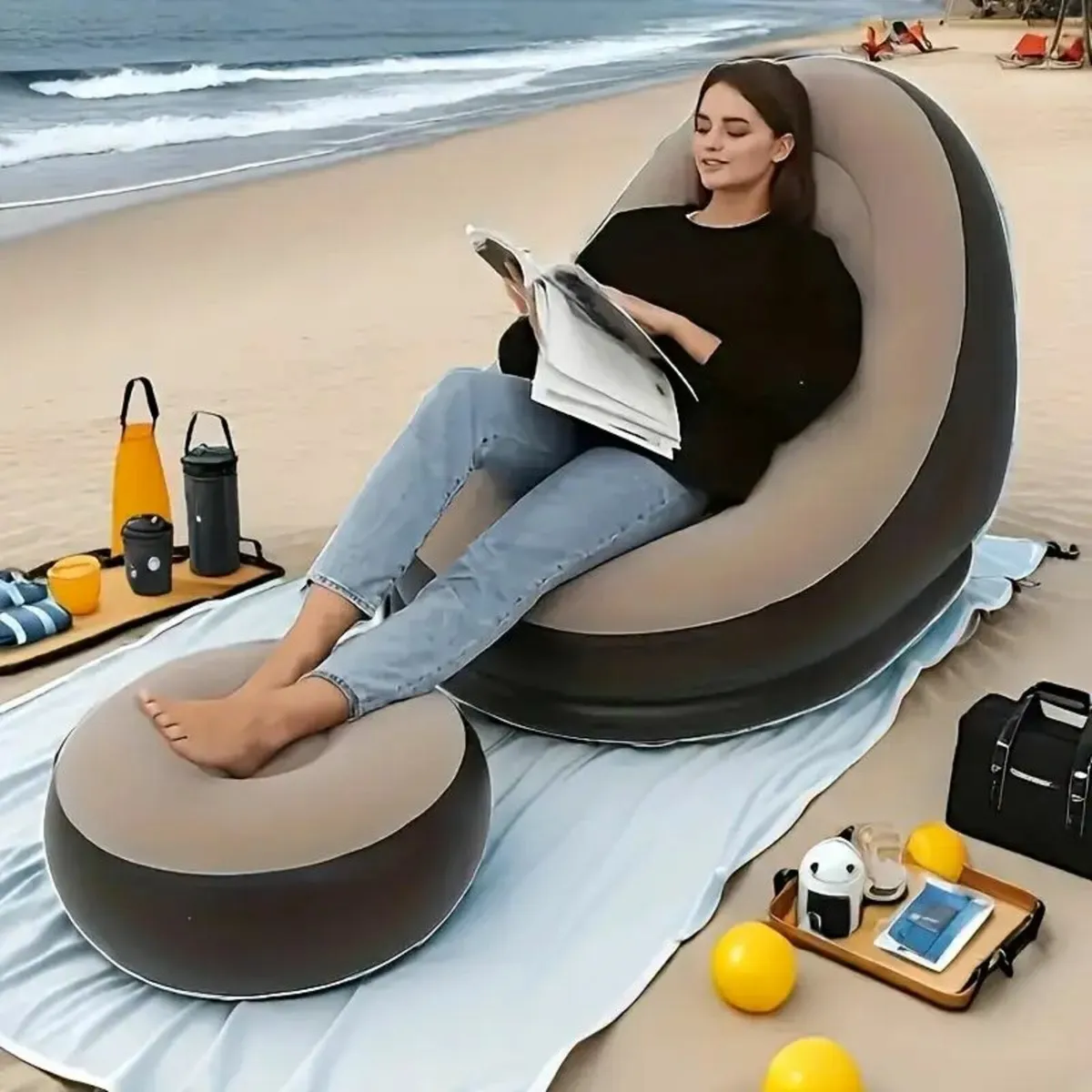 Portable Inflatable Sofa Bed - Image 4