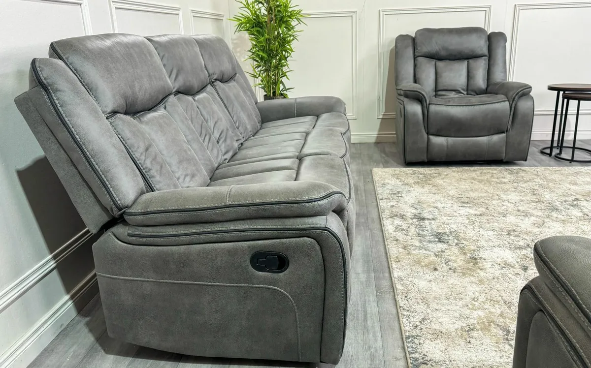 Reclining Sofa Set - 3+1+1 - Image 4