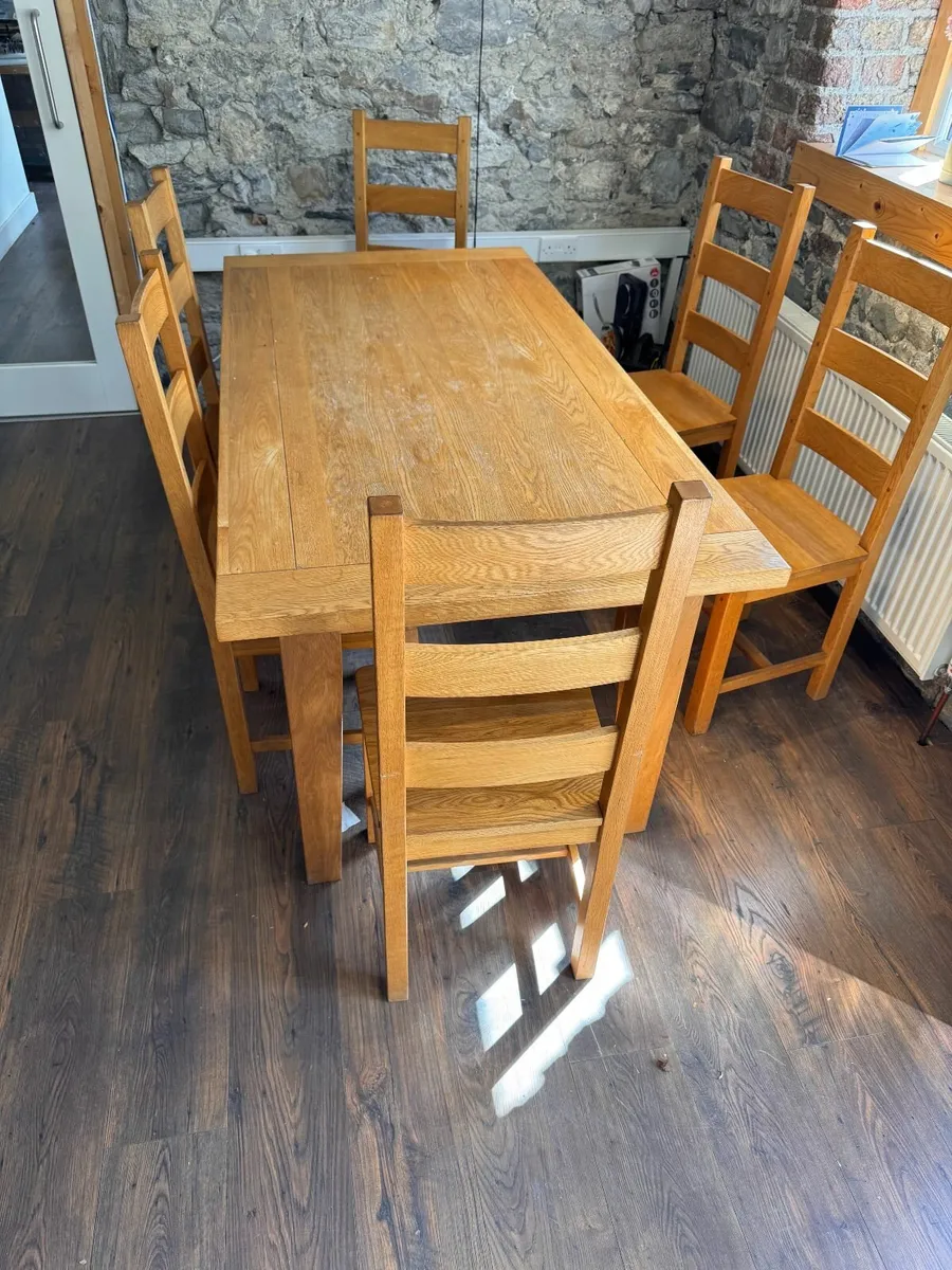 Dining Table & 6 Chairs - Image 2