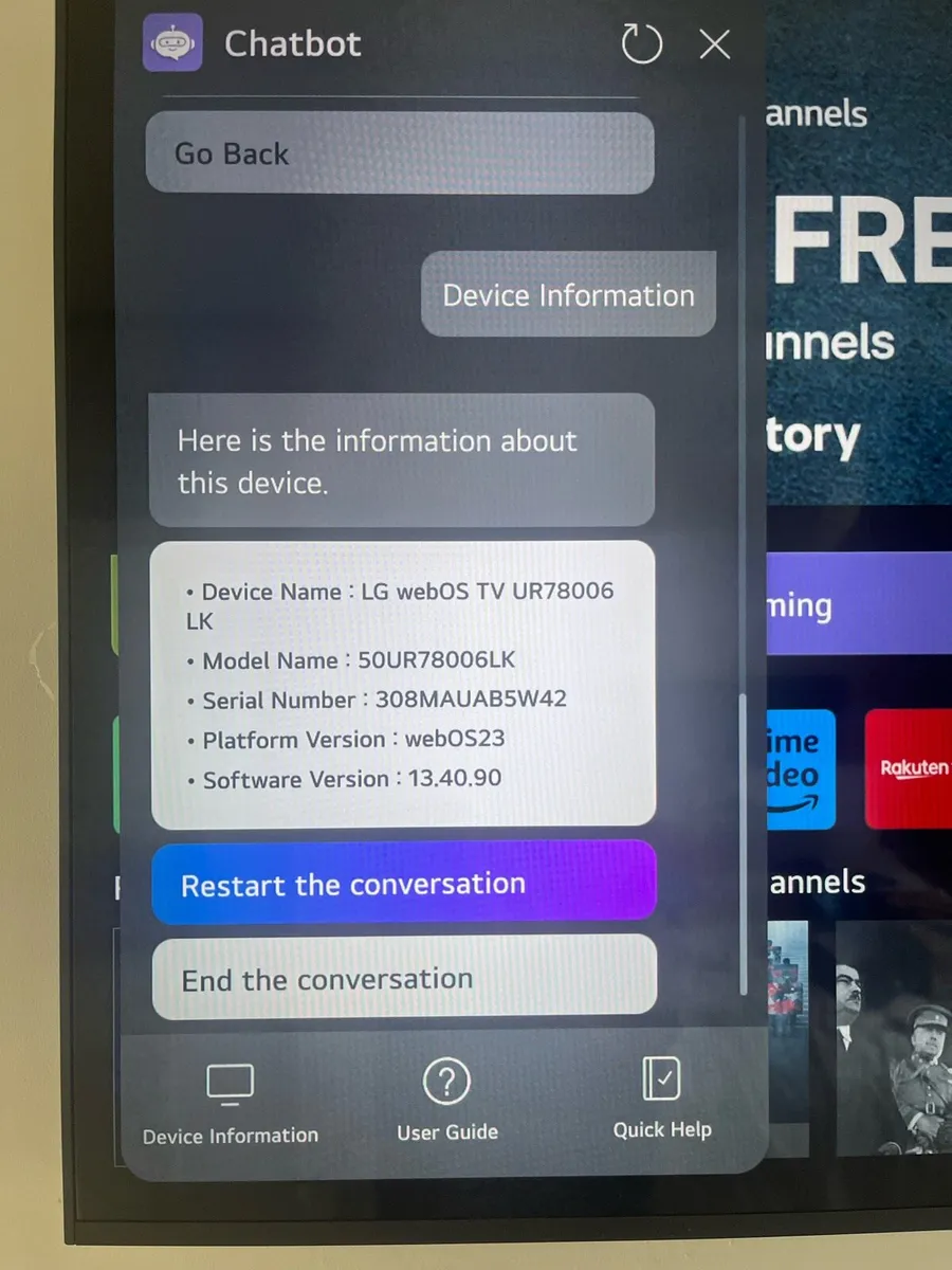 50” LG TV - Image 3