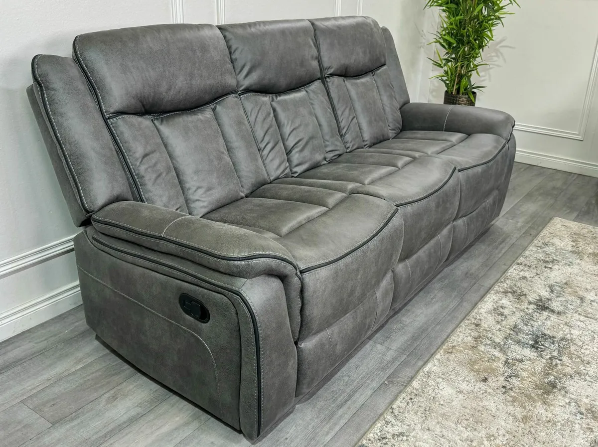 Reclining Sofa Set - 3+1+1 - Image 1