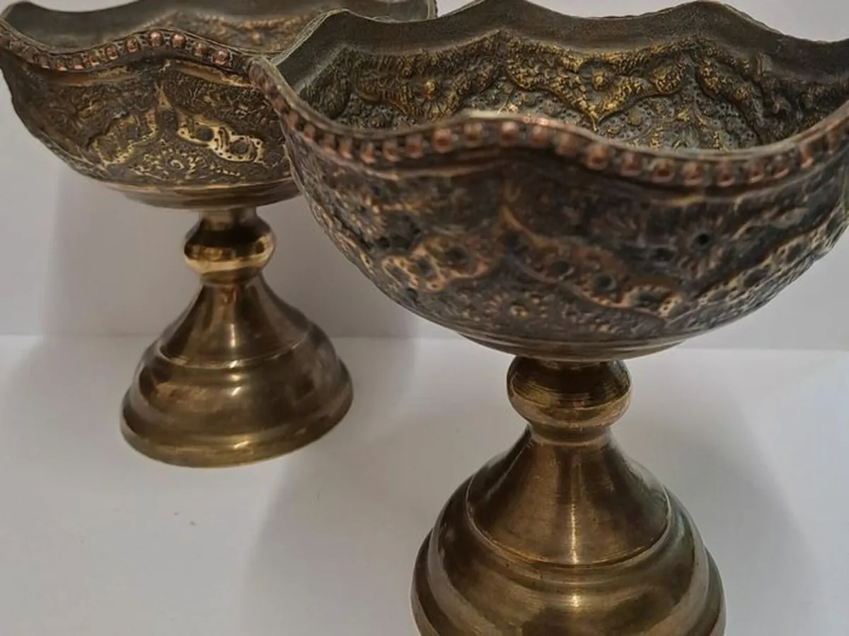 Vintage copper bowls - Image 1