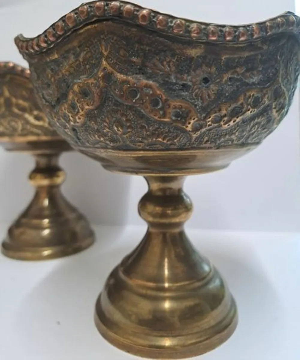 Vintage copper bowls - Image 4