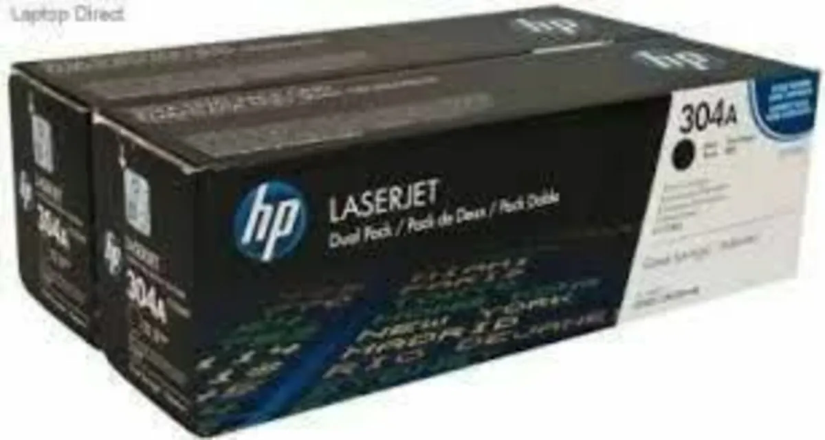 HP 304A Black LaserJet Toner Cartridge (2 Pack)