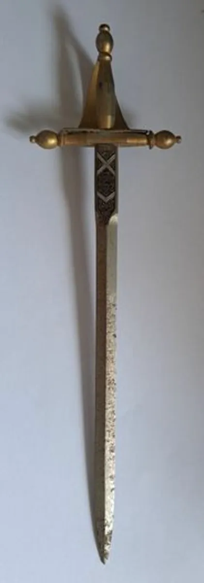 Vintage Toledo miniature sword - Image 3