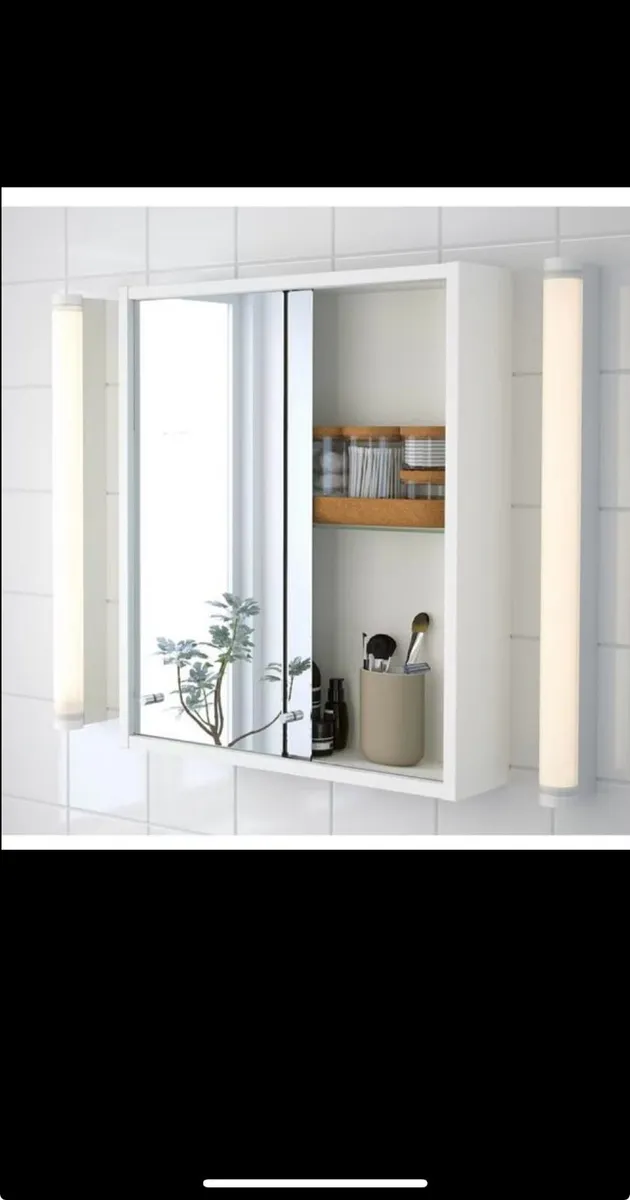 Bathroom Mirror with storage - Image 2
