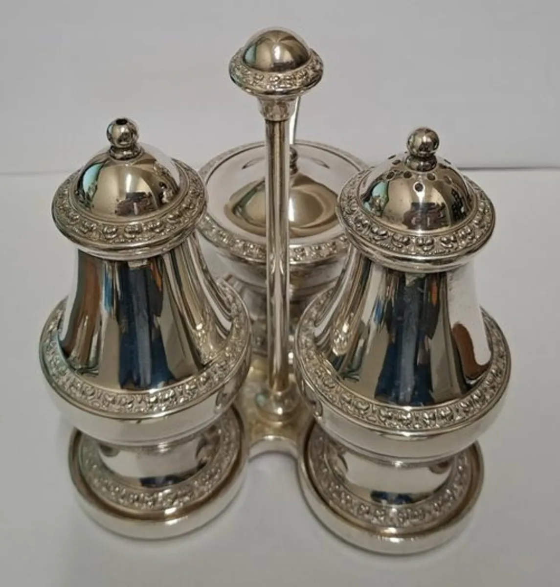 Vintage silver plated condiment set - Image 4