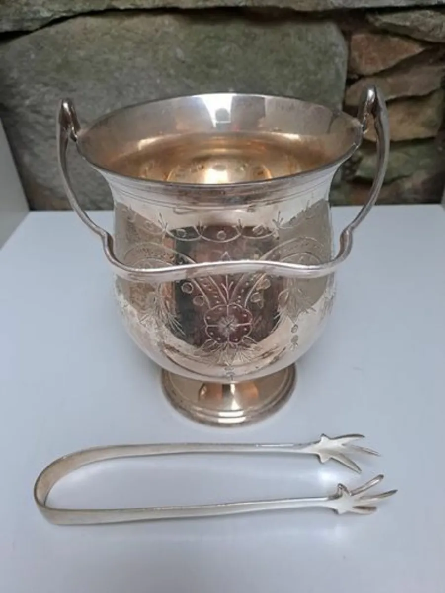 Silver plated ice bucket vintage - Image 2